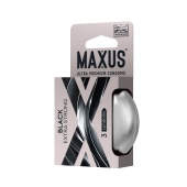 Черные утолщенные презервативы MAXUS Extra Strong с железным кейсом - 3 шт. - Maxus - купить с доставкой в Ставрополе Черные утолщенные презервативы MAXUS Extra Strong с железным кейсом - 3 шт. - Maxus - купить с доставкой в Ставрополе