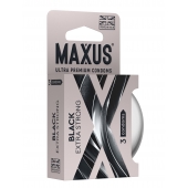Черные утолщенные презервативы MAXUS Extra Strong с железным кейсом - 3 шт. - Maxus - купить с доставкой в Ставрополе Черные утолщенные презервативы MAXUS Extra Strong с железным кейсом - 3 шт. - Maxus - купить с доставкой в Ставрополе