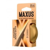 Точечные презервативы MAXUS 2000 Amazing Dots с железным кейсом - 3 шт. - Maxus - купить с доставкой в Ставрополе Точечные презервативы MAXUS 2000 Amazing Dots с железным кейсом - 3 шт. - Maxus - купить с доставкой в Ставрополе