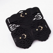 Фигурный набор для БДСМ-игр с узорами и золотистой фурнитурой - Crazy Handmade - купить с доставкой в Ставрополе