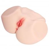 Мастурбатор-полуторс с двойным слоем материала и вибрацией Jenny Onahole Real Vagina - KOKOS - в Ставрополе купить с доставкой