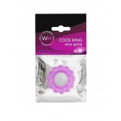 Лиловое эрекционное кольцо с 2 рядами стимулирующих шариков - Erowoman-Eroman - в Ставрополе купить с доставкой