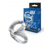 Прозрачное двойное эрекционное кольцо - Sex Expert - в Ставрополе купить с доставкой