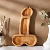 Деревянное блюдо для подачи в форме члена (25 х 16,5 х 1,7 см) - Сима-Ленд - купить с доставкой в Ставрополе