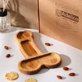 Деревянное блюдо для подачи в форме члена (25 х 16,5 х 1,7 см) - Сима-Ленд - купить с доставкой в Ставрополе