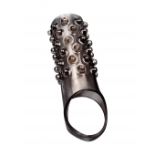 Дымчатая насадка на пенис с выпуклостями - 12 см. - Sex Expert - в Ставрополе купить с доставкой