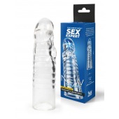 Прозрачная закрытая насадка на член - 15 см. - Sex Expert - в Ставрополе купить с доставкой