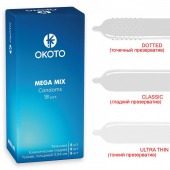 Презервативы OKOTO Mega Mix - 18 шт. - Sitabella - купить с доставкой в Ставрополе