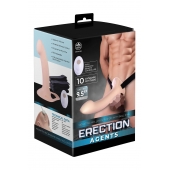Телесный полый страпон с вибрацией Erection Agents - 24,1 см. - NMC - купить с доставкой в Ставрополе
