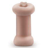 Телесный люминесцентный двусторонний мастурбатор Tasha - Blush Novelties - в Ставрополе купить с доставкой