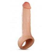 Телесная насадка-удлинитель Thrive 8.75 Inch Realistic Penis Extender Sleeve - 22,2 см. - Blush Novelties - в Ставрополе купить с доставкой