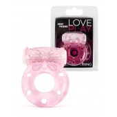 Розовое эрекционное виброкольцо с бабочкой - 1137 - в Ставрополе купить с доставкой