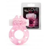 Розовое эрекционное виброкольцо в форме зайчика - 1137 - в Ставрополе купить с доставкой