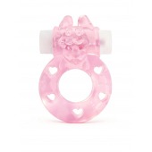 Розовое эрекционное виброкольцо в форме зайчика - 1137 - в Ставрополе купить с доставкой