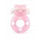 Розовое эрекционное виброкольцо в форме мишки - 1137 - в Ставрополе купить с доставкой