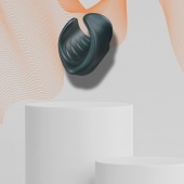 Серый сквозной мастурбатор с вибрацией Manwan Starter - Manwan - в Ставрополе купить с доставкой