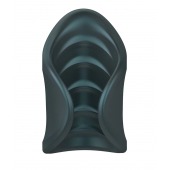 Серый сквозной мастурбатор с вибрацией Manwan Starter - Manwan - в Ставрополе купить с доставкой