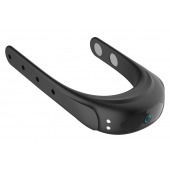 Черное эрекционное виброкольцо на ремешках - Boys of Toys - в Ставрополе купить с доставкой