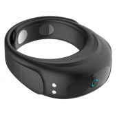 Черное эрекционное виброкольцо на ремешках - Boys of Toys - в Ставрополе купить с доставкой