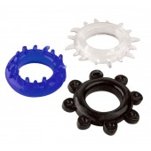 Набор из 3 эрекционных колец разного цвета и рельефа - Boys of Toys - в Ставрополе купить с доставкой