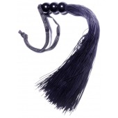 Черная силиконовая плетка - 25,4 см. - Boys of Toys - купить с доставкой в Ставрополе