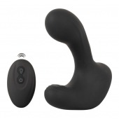 Черная анальная вибропробка с функцией расширения RC Butt Plug with 3 functions - Orion - в Ставрополе купить с доставкой