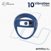 Синее интерактивное эрекционное виброкольцо Rank - Intoyou - в Ставрополе купить с доставкой