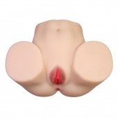 Телесный мастурбатор с 2 любовными отверстиями Olivia - Baile - в Ставрополе купить с доставкой