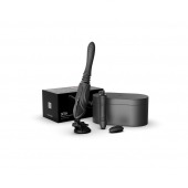 Черная секс-машина с функцией нагрева, насадками и присоской Sesh - Zalo - купить с доставкой в Ставрополе