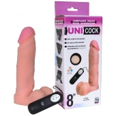 Фаллическая насадка Харнесс UNICOCK 8  с вибрацией - 20 см. - LOVETOY (А-Полимер) - купить с доставкой в Ставрополе