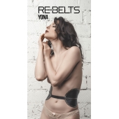 Пояс с клёпками Yona Black - Rebelts - купить с доставкой в Ставрополе