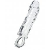 Прозрачная насадка с петлёй для фиксации - 14 см. - ToyFa - в Ставрополе купить с доставкой