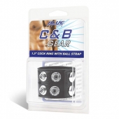 Ремень на член и мошонку 1.5  Cock Ring With Ball Strap - BlueLine - купить с доставкой в Ставрополе