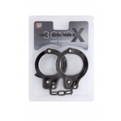 Чёрные наручники из листового металла BONDX METAL CUFFS BLACK - Dream Toys - купить с доставкой в Ставрополе