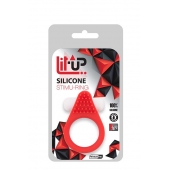Красное эрекционное кольцо LIT-UP SILICONE STIMU RING 1 RED - Dream Toys - в Ставрополе купить с доставкой