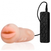Мастурбатор-ротик с вибрацией REALSTUFF VIBRATING MASTURBATOR MOUTH - Dream Toys - в Ставрополе купить с доставкой
