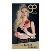 Пластиковая метелочка с красными пёрышками Small Feather Tickler - 32 см. - Blush Novelties - купить с доставкой в Ставрополе