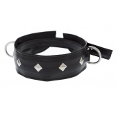 Полиуретановый ошейник с пуклями и D-кольцами Collar with Studs - Blush Novelties - купить с доставкой в Ставрополе