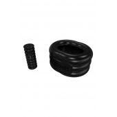 Чёрное эрекционное виброкольцо Stretch - Bathmate - в Ставрополе купить с доставкой