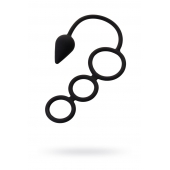 Тройное эрекционное кольцо с анальным хвостом Drop S-size - Erotist Adult Toys - в Ставрополе купить с доставкой