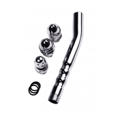 Металлический анальный душ с тремя насадками - ToyFa - купить с доставкой в Ставрополе