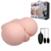 Вагина и анус с вибрацией CrazyBull Vagina and Ass - Baile - в Ставрополе купить с доставкой