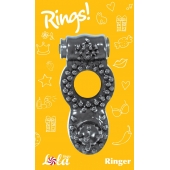 Чёрное эрекционное кольцо Rings Ringer - Lola Games - в Ставрополе купить с доставкой