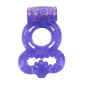 Фиолетовое эрекционное кольцо Rings Treadle с подхватом - Lola Games - в Ставрополе купить с доставкой