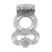 Прозрачное эрекционное кольцо Rings Treadle с подхватом - Lola Games - в Ставрополе купить с доставкой