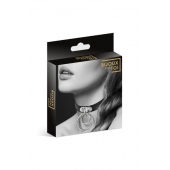 Черный чокер с двумя кольцами - Bijoux Pour Toi - купить с доставкой в Ставрополе