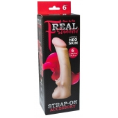 Телесная насадка REAL Standard с усиками на основании - 19 см. - LOVETOY (А-Полимер) - купить с доставкой в Ставрополе
