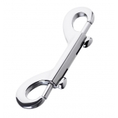 Серебристый двухсторонний карабин TOYFA Metal - ToyFa - купить с доставкой в Ставрополе