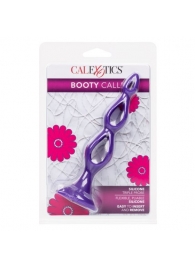 Фиолетовая анальная елочка Silicone Triple Probe - 14,5 см. - California Exotic Novelties