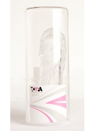 Прозрачная гелевая насадка с клиторальным отростком - 13 см. - Toyfa Basic - в Ставрополе купить с доставкой